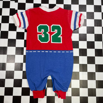 Vintage Basketball AOP Romper - 0/6 Months