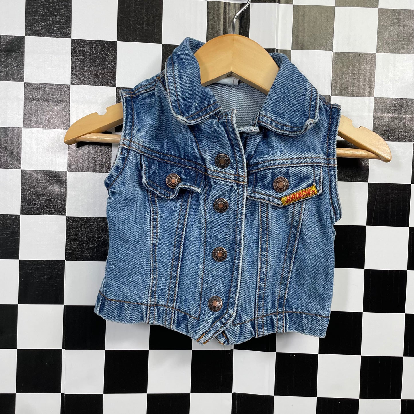 Vintage Jordarche Denim Vest - 18 Months