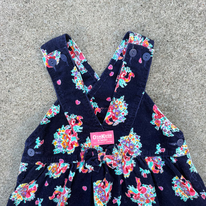Vintage Oshkosh B'Gosh Floral Dress - 3T
