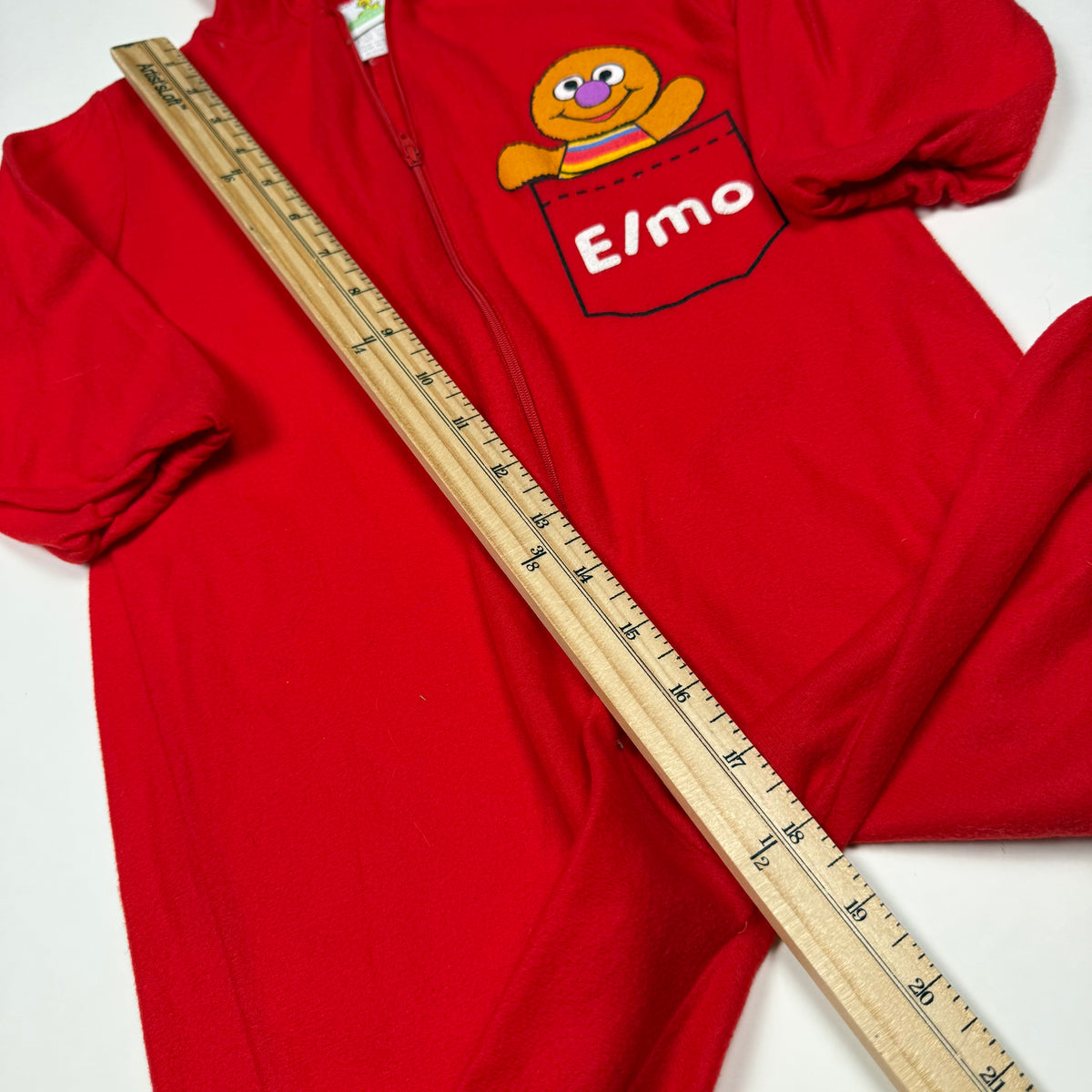 Vintage Elmo Fleece Romper Costume - 2/3T