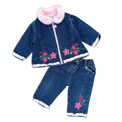 Vintage Y2K Two Piece Denim Set - 6/9 Months
