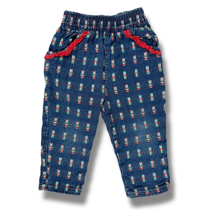 Vintage Oshkosh B'Gosh Christmas Bear Pants - 2T