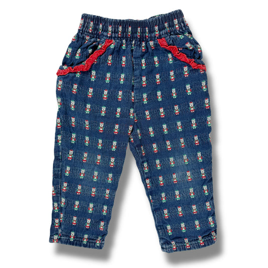 Vintage Oshkosh B'Gosh Christmas Bear Pants - 2T