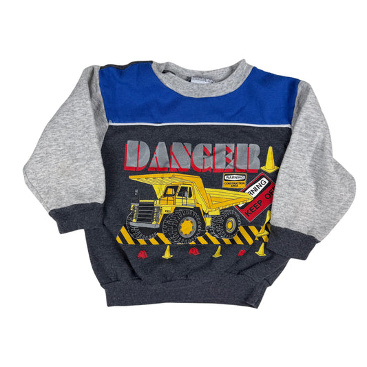 Vintage Construction Truck Sweatshirt - 2T
