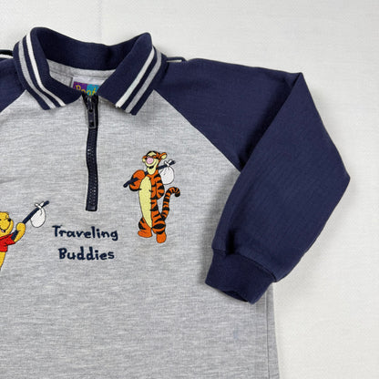 Vintage 1990's Winnie the Pooh Tigger Collared Sweatshirt - 4T