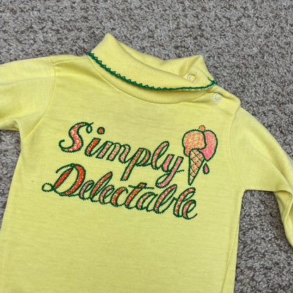 Vintage Ice Cream Turtleneck Shirt - 9/12 Months