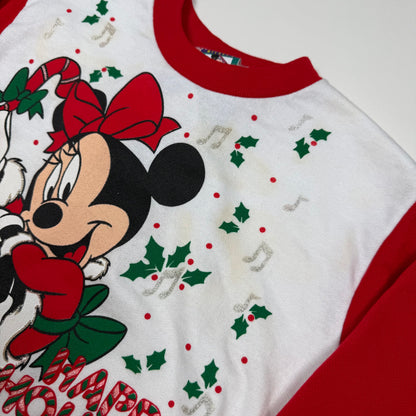Vintage 1990's Minnie Mouse Christmas Two Piece Set - Size 5/6