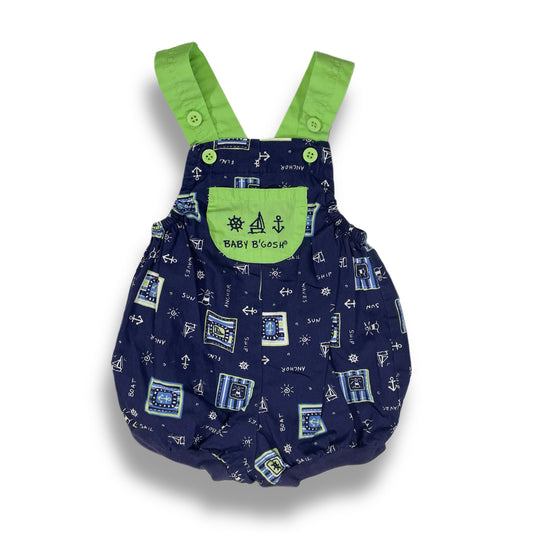 Vintage Oshkosh B'Gosh Sailing Ocean Bubble Romper - 3/6 Months