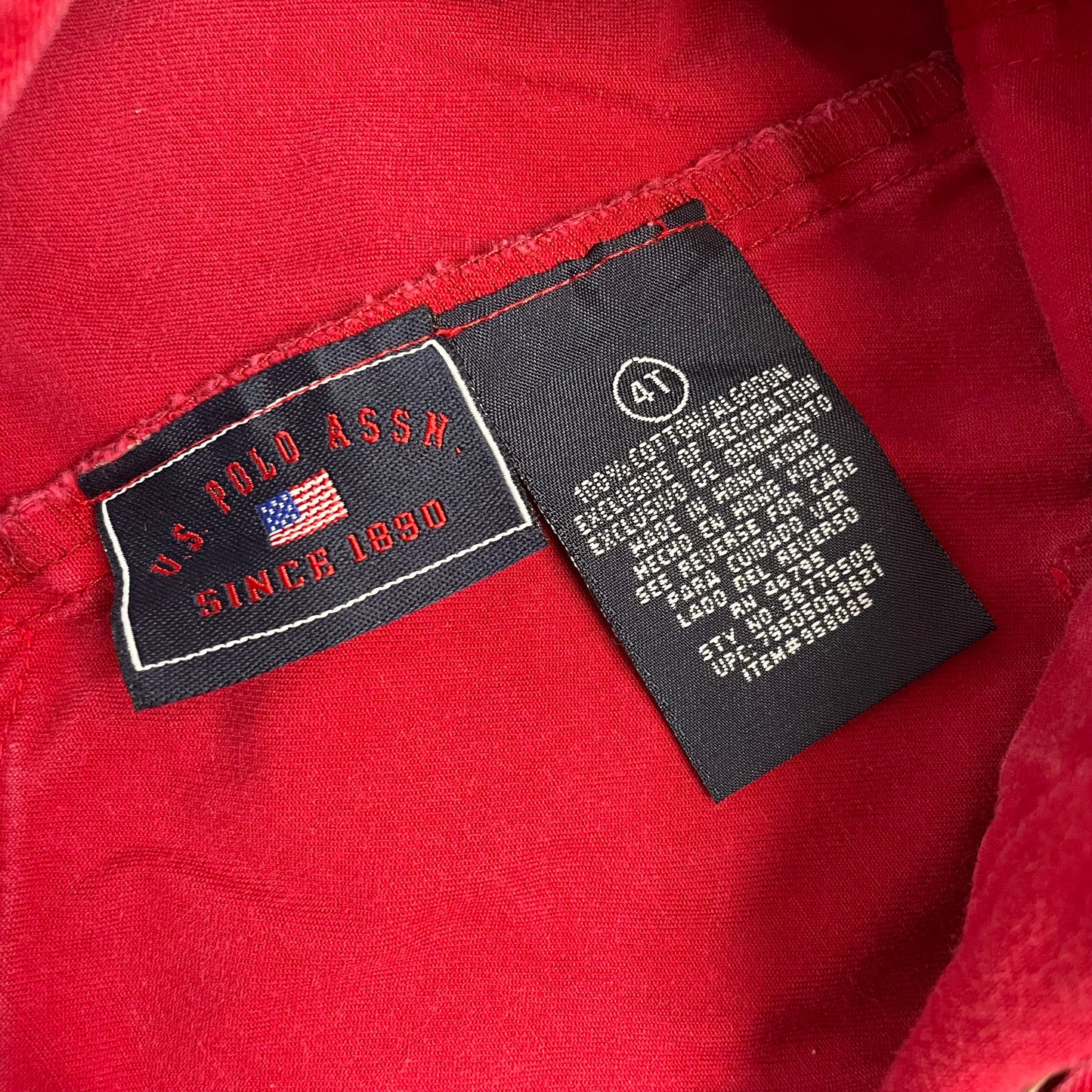 Y2K Polo Red Shortalls - 4T