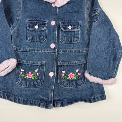 Y2K Young Hearts Denim Jacket - 3T