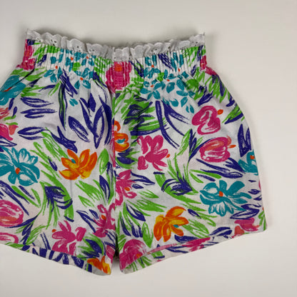 Y2K Andover Togs Floral Shorts - 3/4T