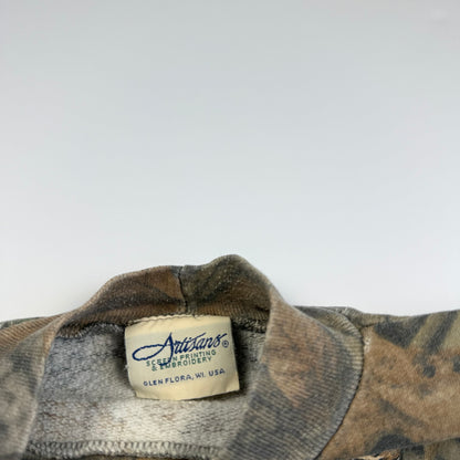 Vintage Artisans Kid Camo Mock Neck Sweatshirt - 4/5T