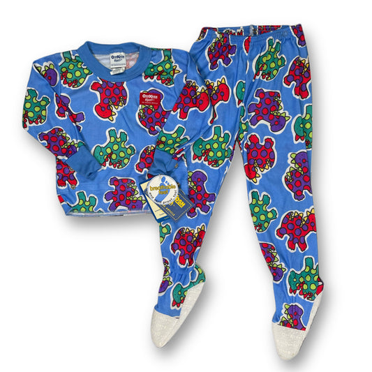 Vintage Oshkosh B'Gosh Dinosaur Pajama Set NWT - Size 3T