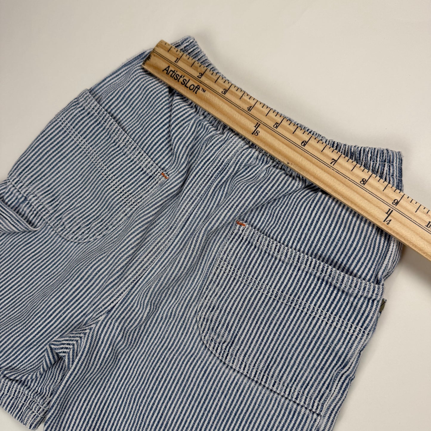 Y2K Bob the Builder Striped Shorts - 4T
