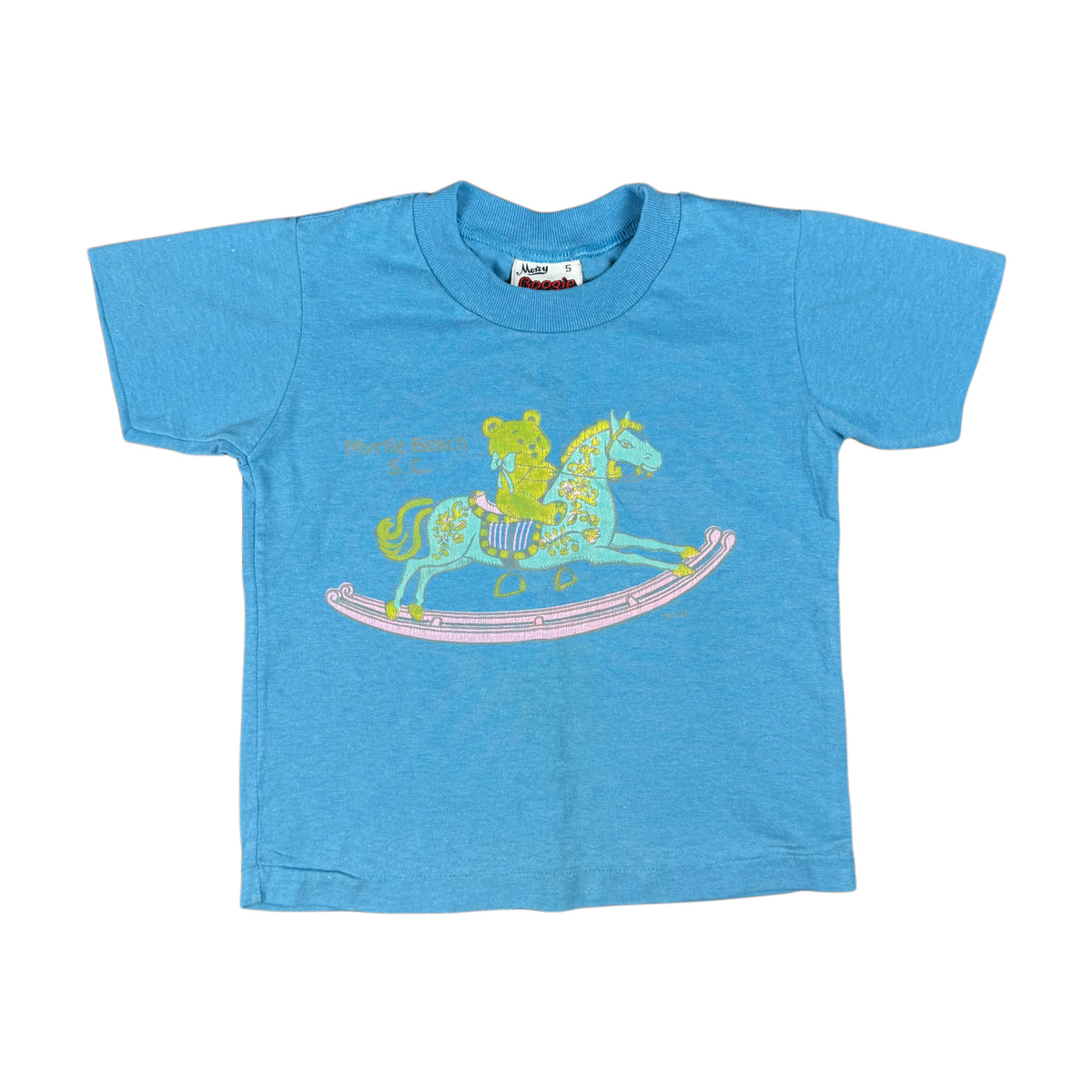 Vintage Myrtle Beach South Carolina Rocking Horse T-Shirt - 2T
