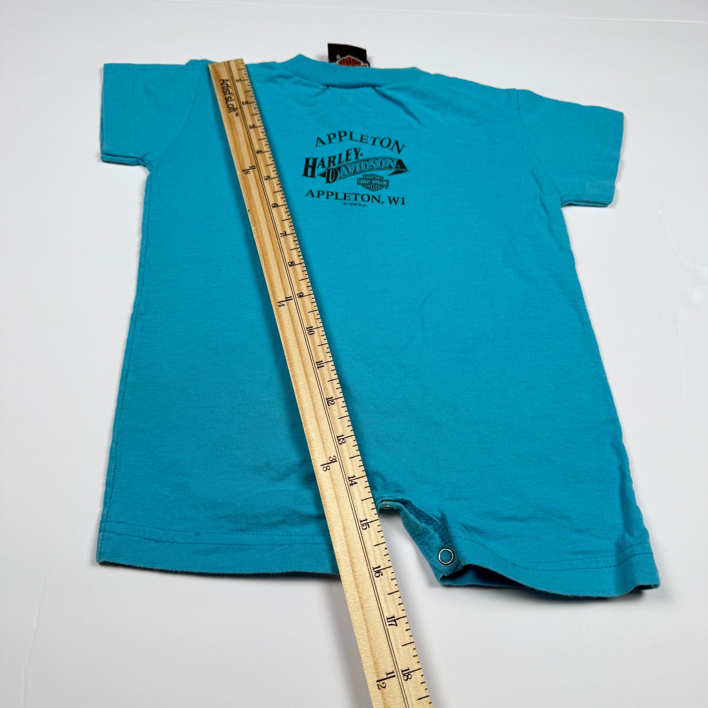 Vintage 1996 Harley Davidson Romper - 6 Months