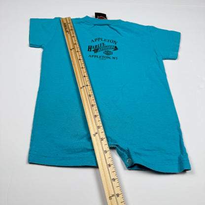 Vintage 1996 Harley Davidson Romper - 6 Months