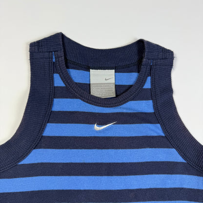 Y2K Nike Girl's Striped Tank Top - Youth Small