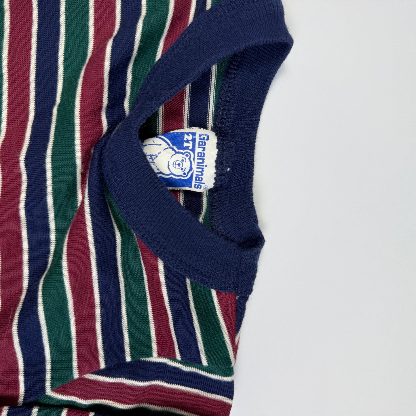 Vintage Garanimals Striped Long Sleeved Shirt - 2T