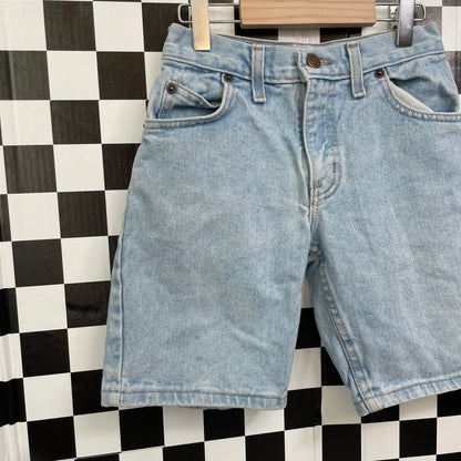 Vintage 1990's Faded Glory Light Wash Denim Shorts - Size 8