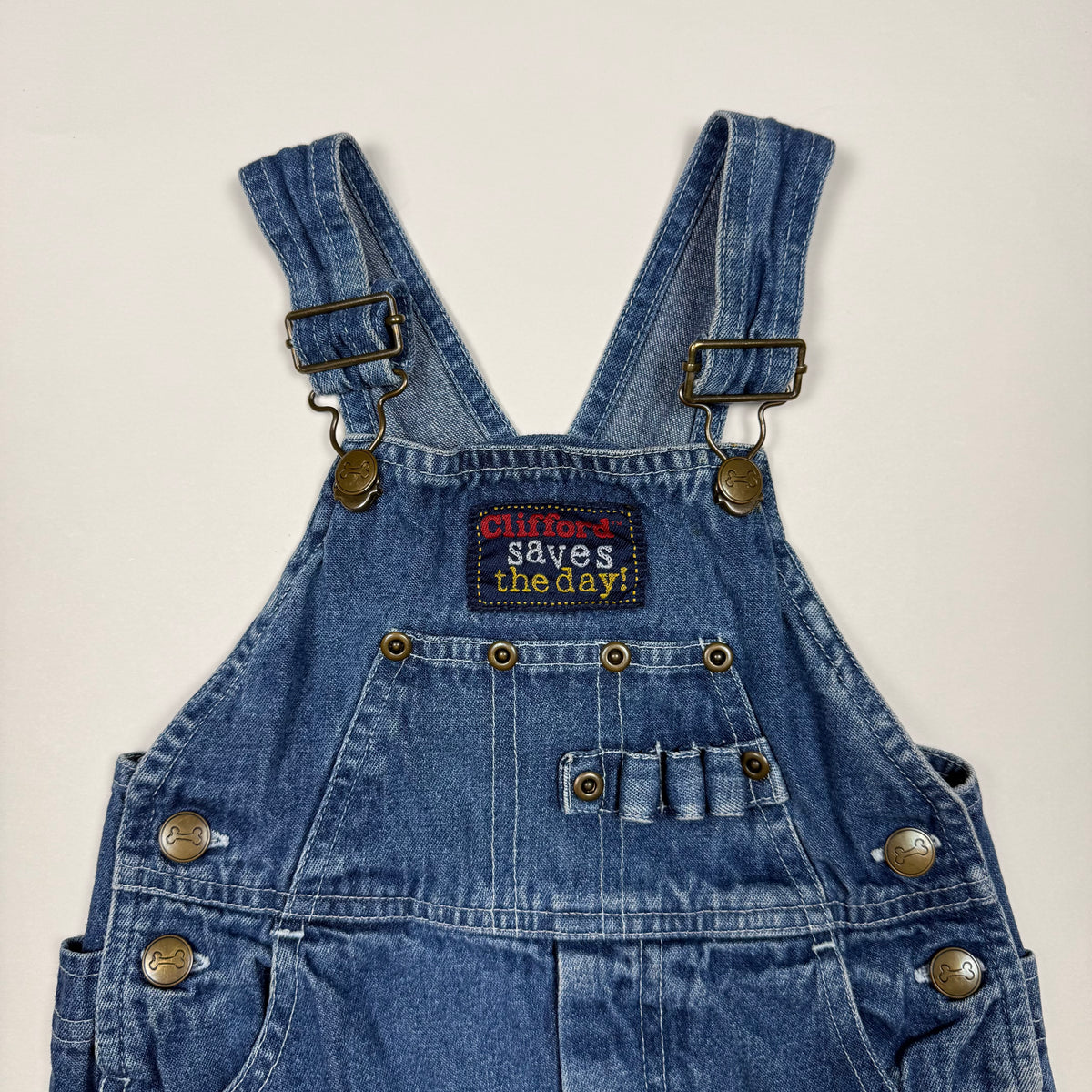 Vintage Y2K Clifford the Big Red Dog Overalls - 18 Months