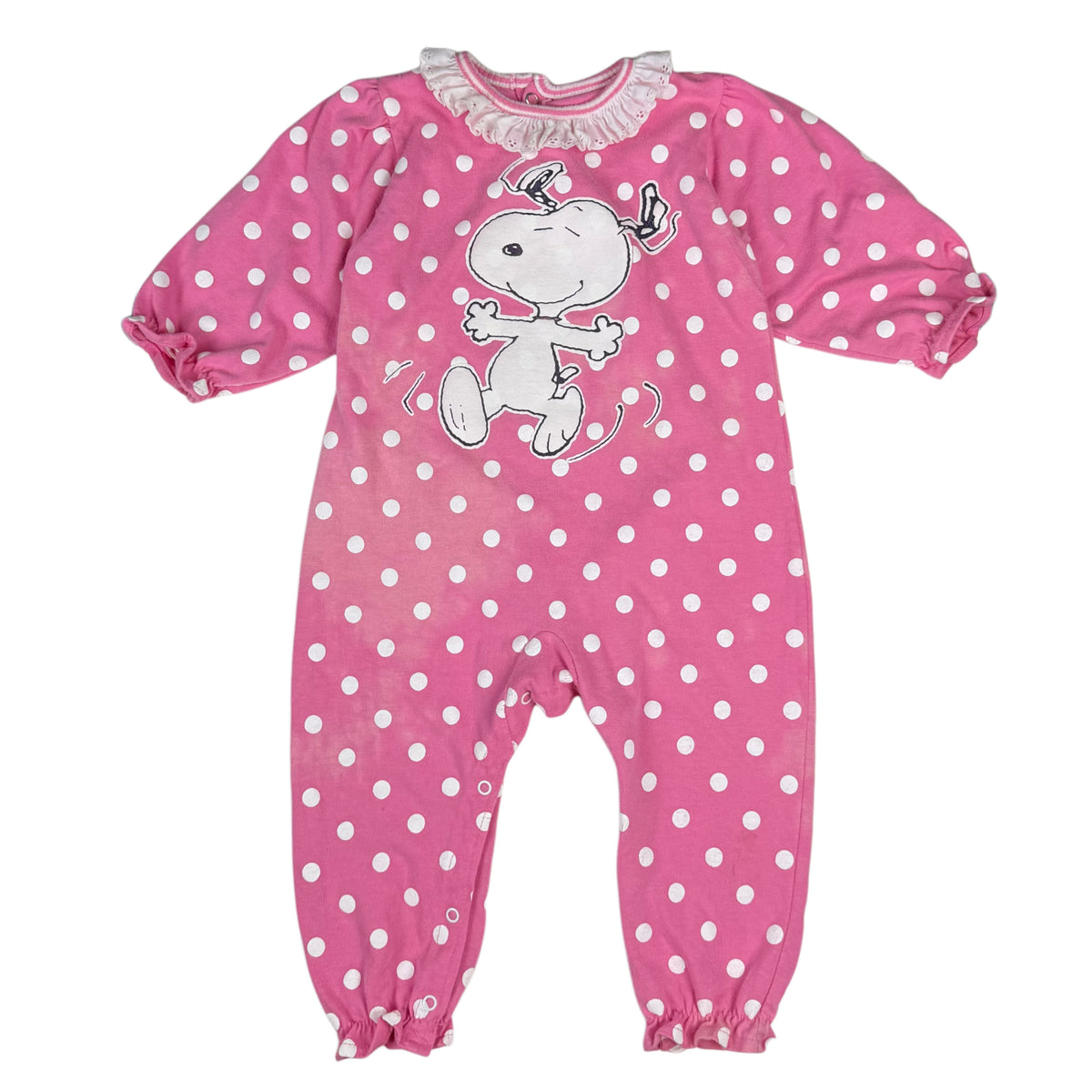 Vintage 1990's Snoopy Polka Dot Romper - 18 Months