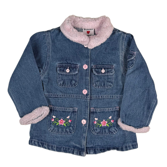 Y2K Young Hearts Denim Jacket - 3T