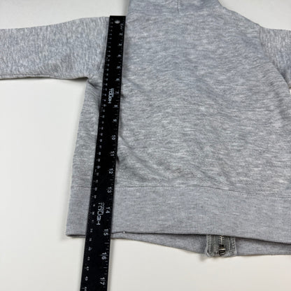 Vintage 1970's Grey Hooded Zip Up Sweatshirt - 2/3T