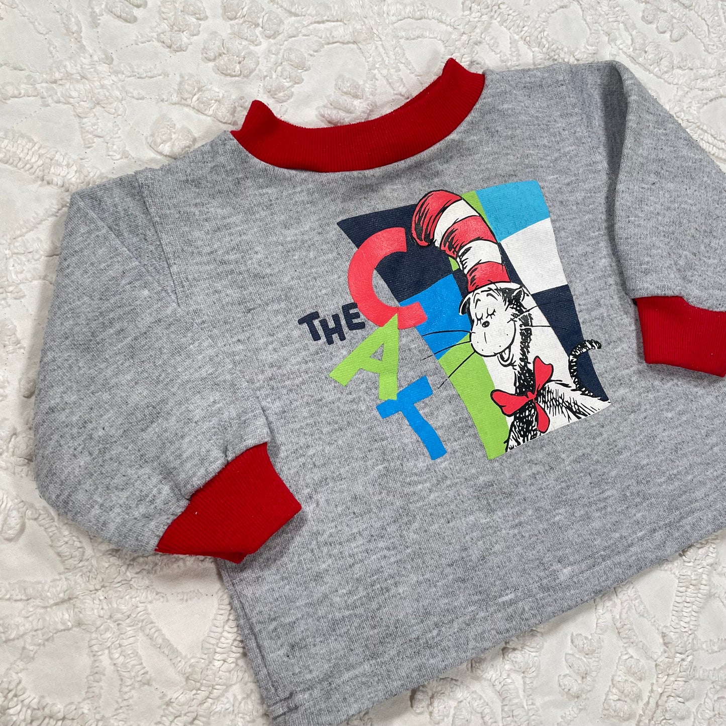 Y2K Cat in the Hat Sweatshirt - 12 Months