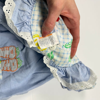 Vintage Vegetable Garden Romper - 12 Months