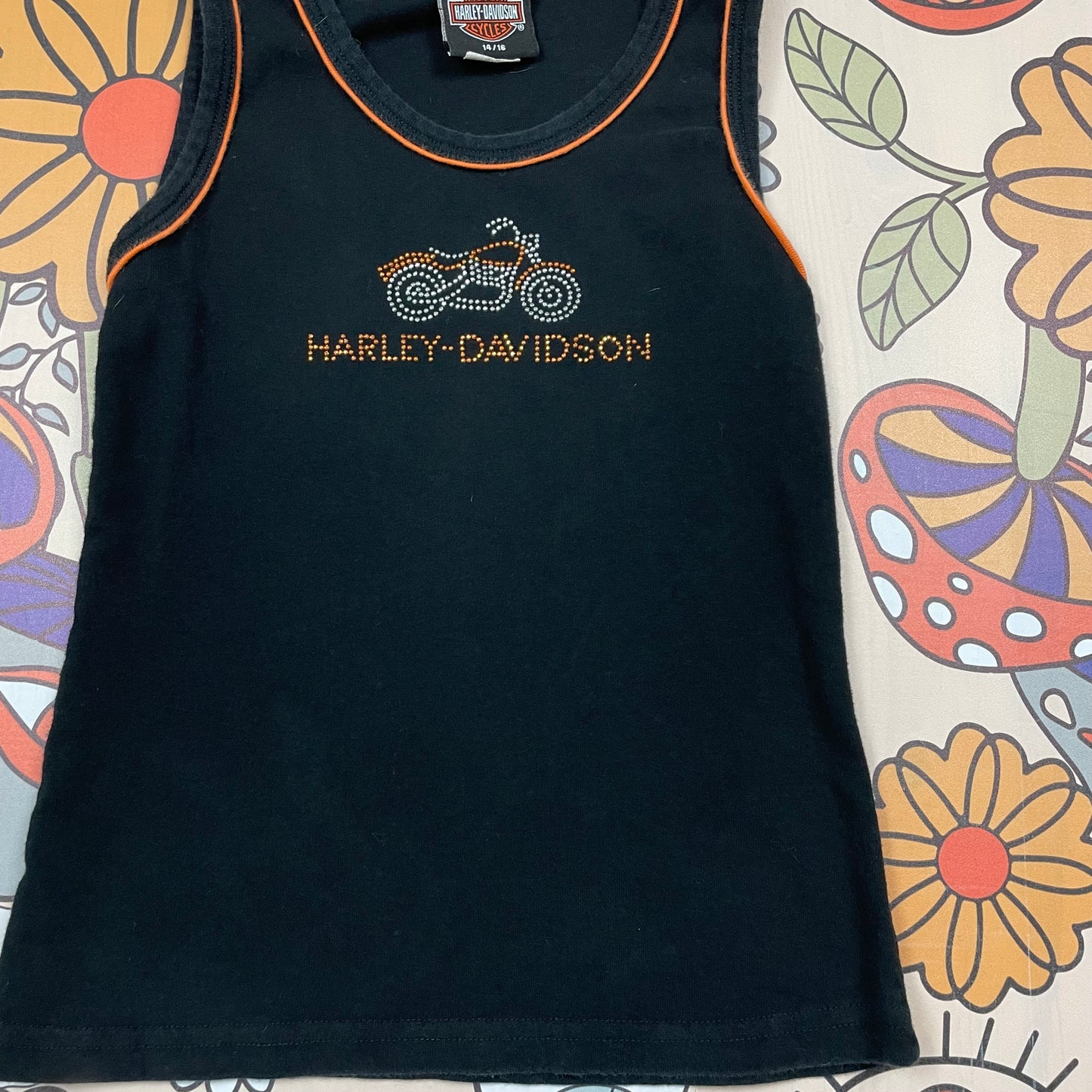 Y2K Harley Davidson Tank Top - Youth Large