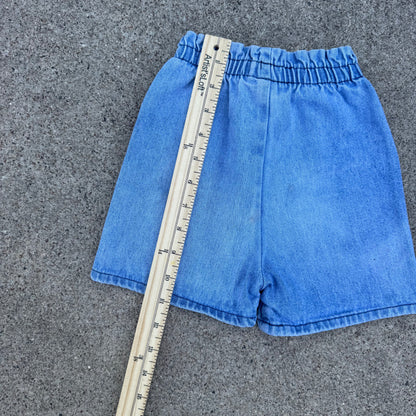 Vintage Basic Editions Paper Bag Denim Shorts - 4T