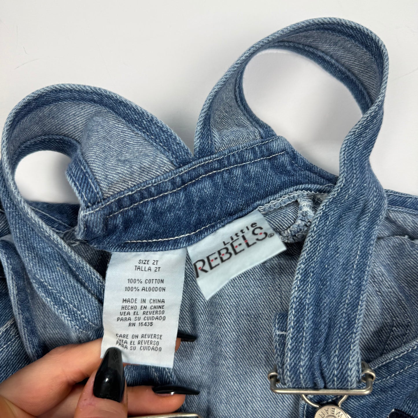 Vintage Little Rebels Baseball Overalls - 2T