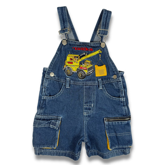 Vintage 2001 Tonka Trunk Denim Shortalls - 2T