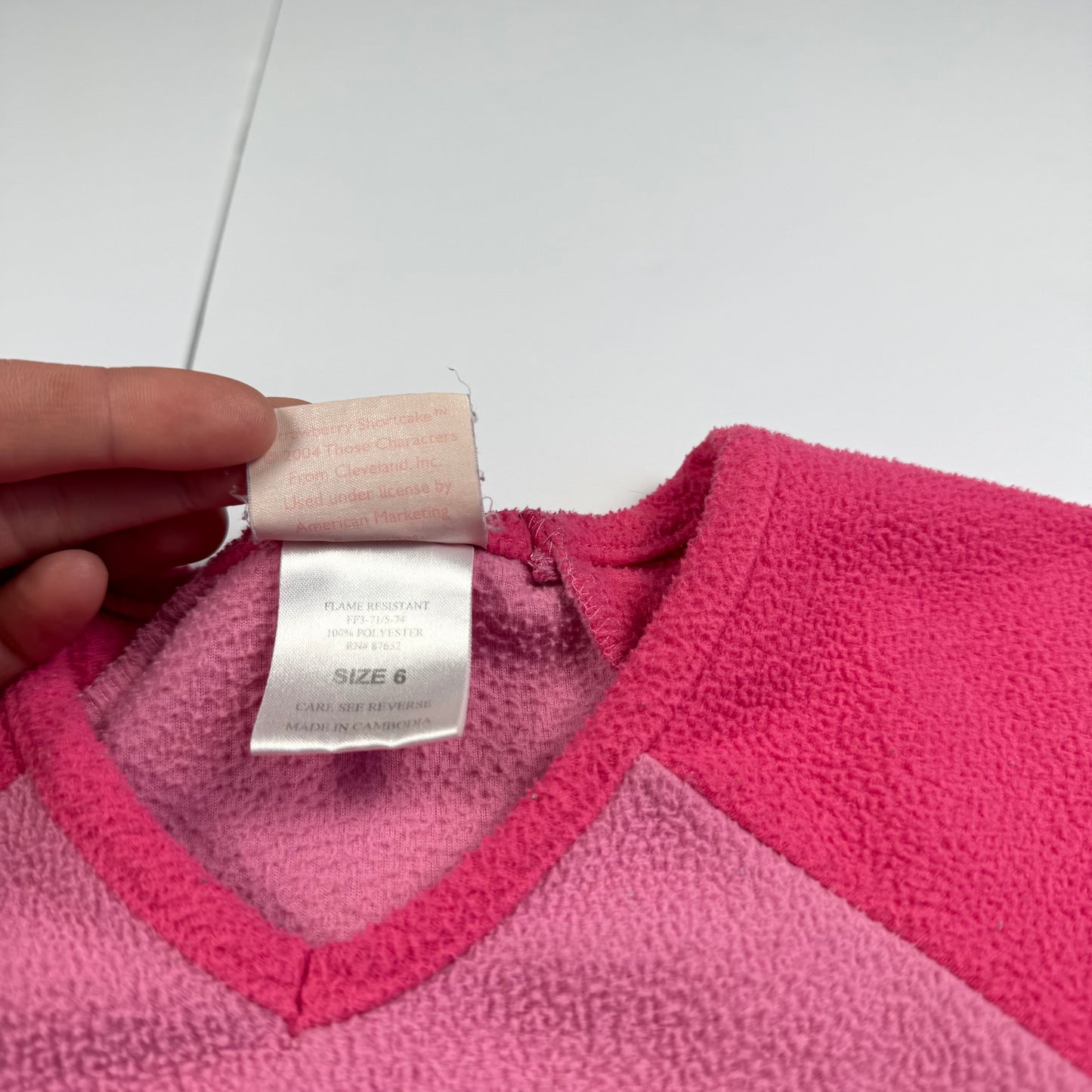 Vintage 2004 Strawberry Shortcake Fleece Nightgown - 4/5T