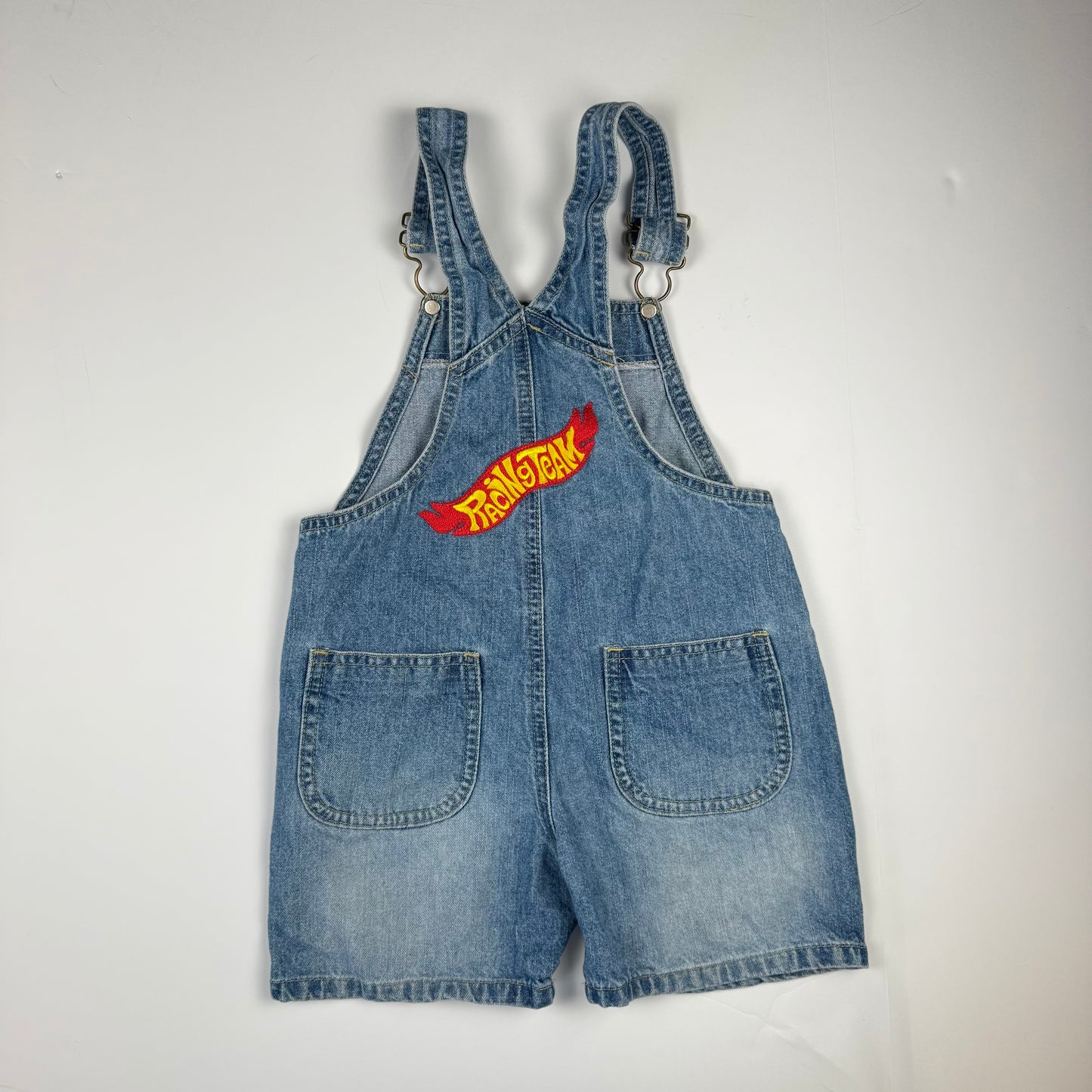 Vintage BonBon Race Car Denim Shortalls - 2T