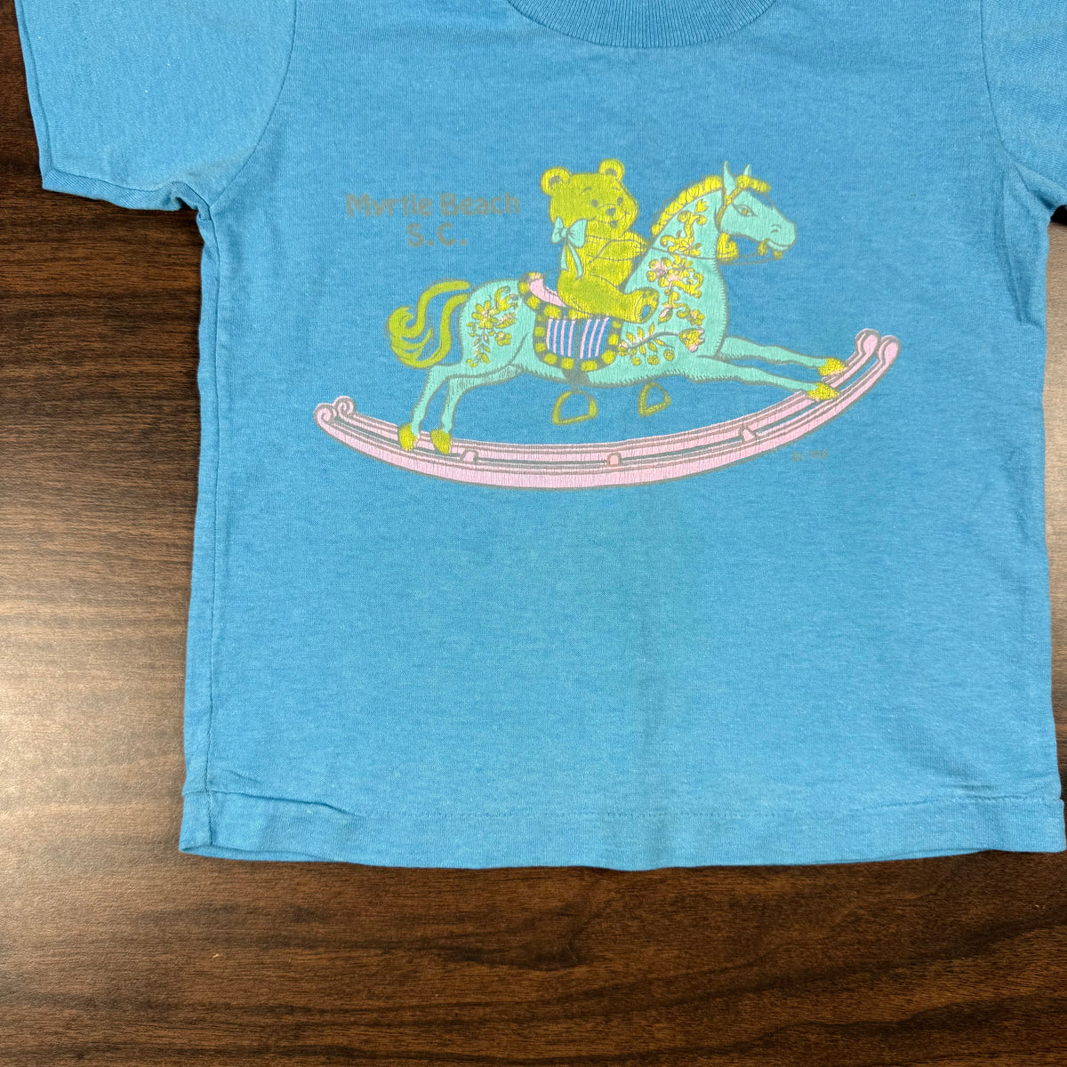 Vintage Myrtle Beach South Carolina Rocking Horse T-Shirt - 2T