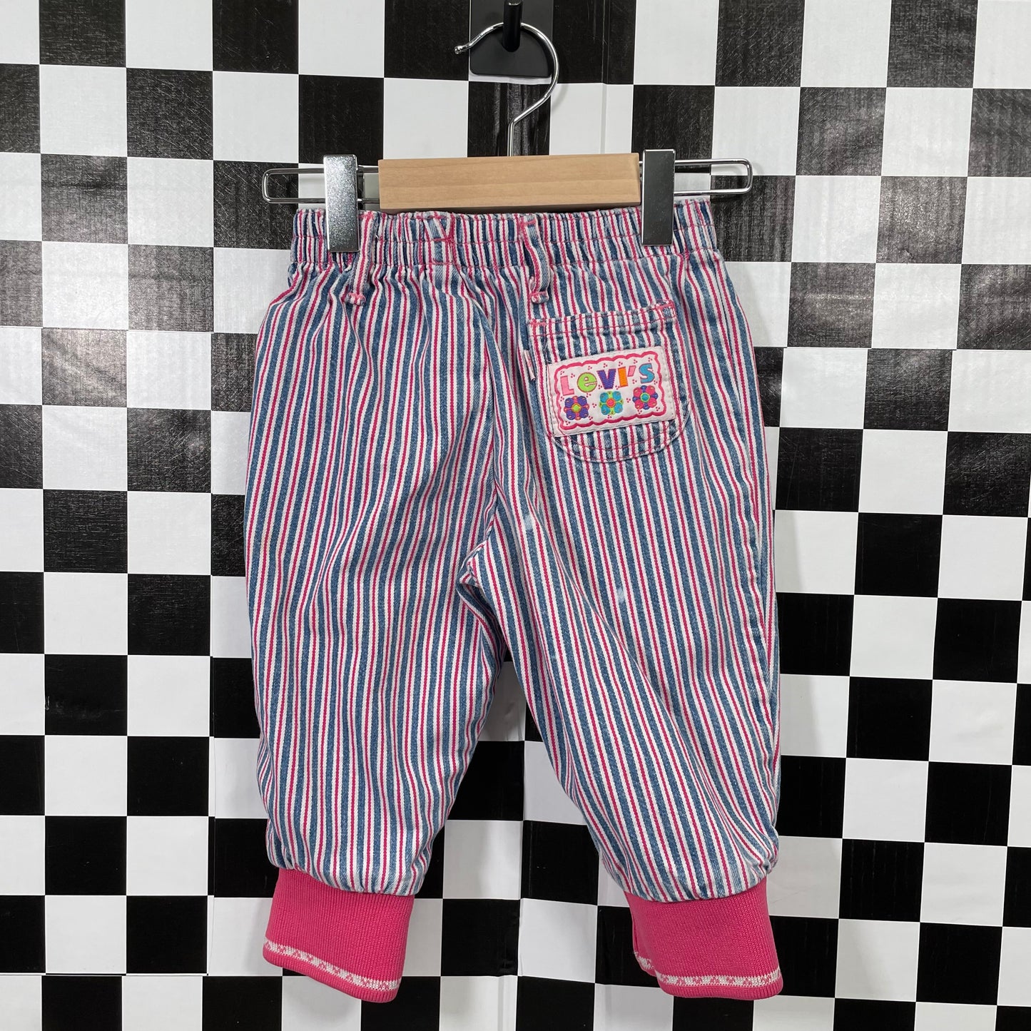 Vintage Levi's Striped Jogger Pants - 18 Months