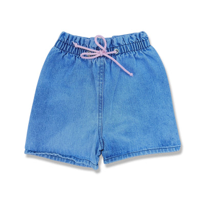 Vintage Basic Editions Paper Bag Denim Shorts - 4T