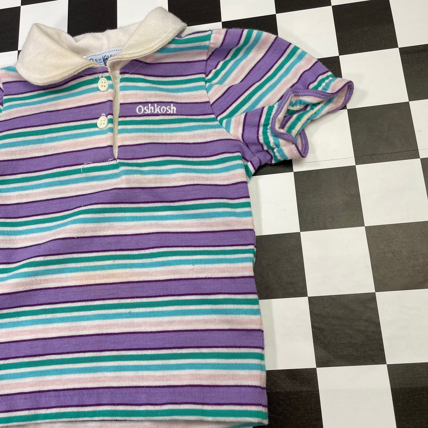 Vintage Oshkosh B'Gosh Striped Collared Shirt - 12 Months