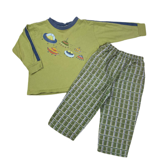 Vintage Mulberry Bush Space Alien Two Piece Set - 3T