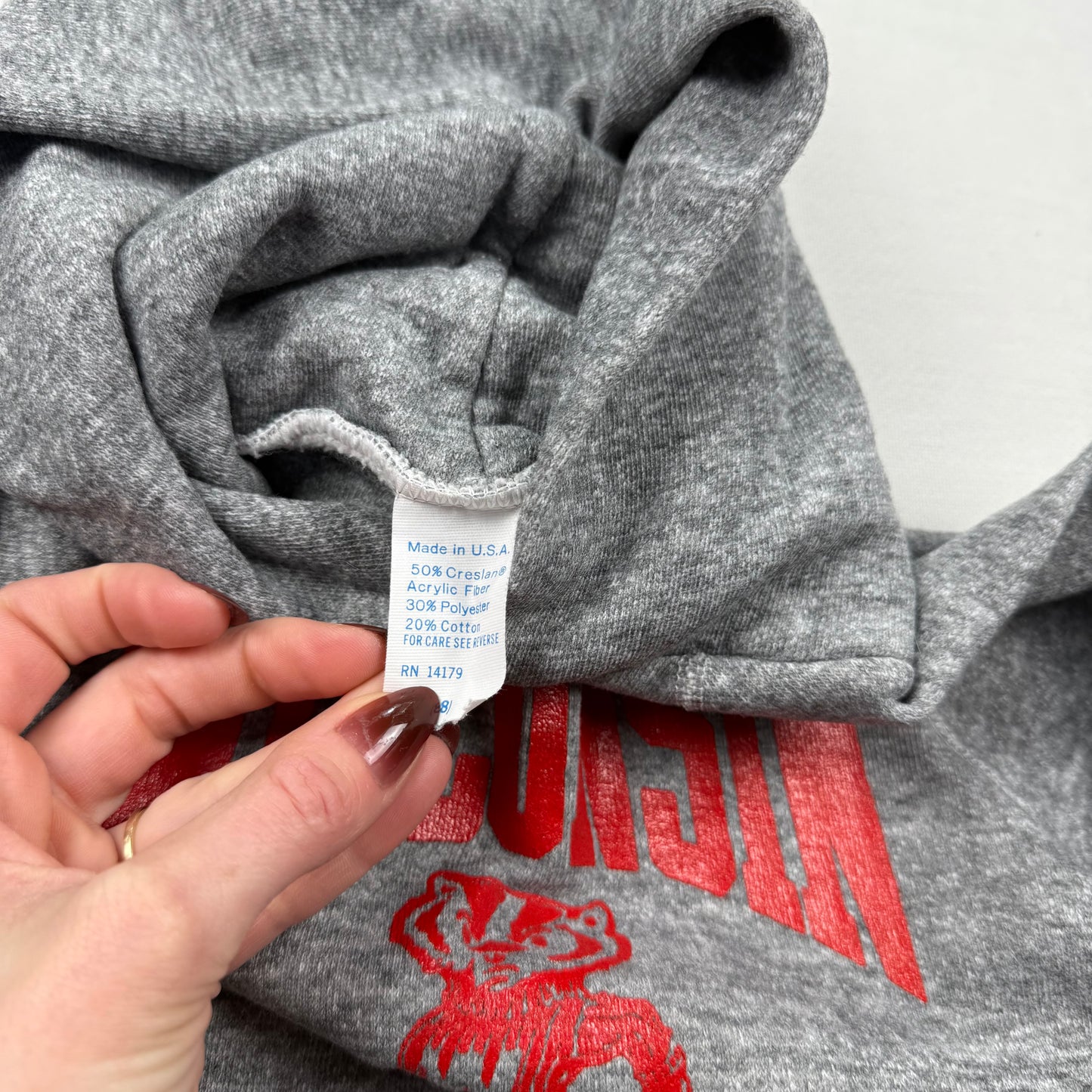 Vintage 1980's Wisconsin Badgers Hoodie - Toddler 5/6