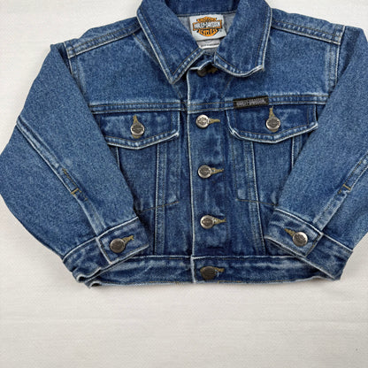 Vintage Y2K Harley Davidson Denim Jacket - Toddler 2T