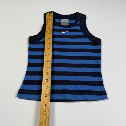 Y2K Nike Girl's Striped Tank Top - Youth Small