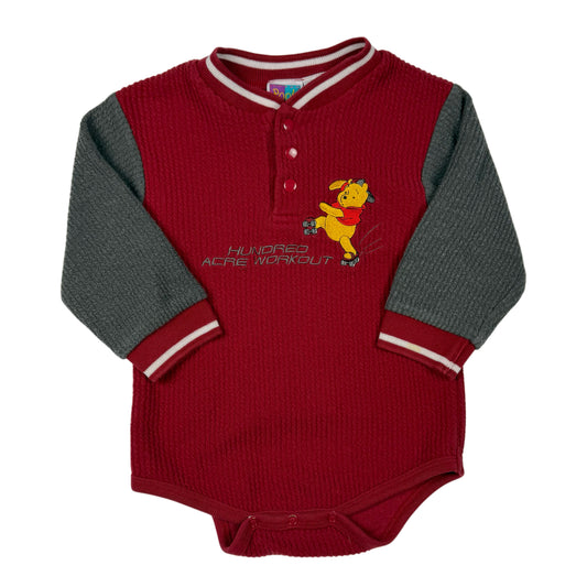 Vintage Y2K Winnie the Pooh Hockey Onesie - 24 Months