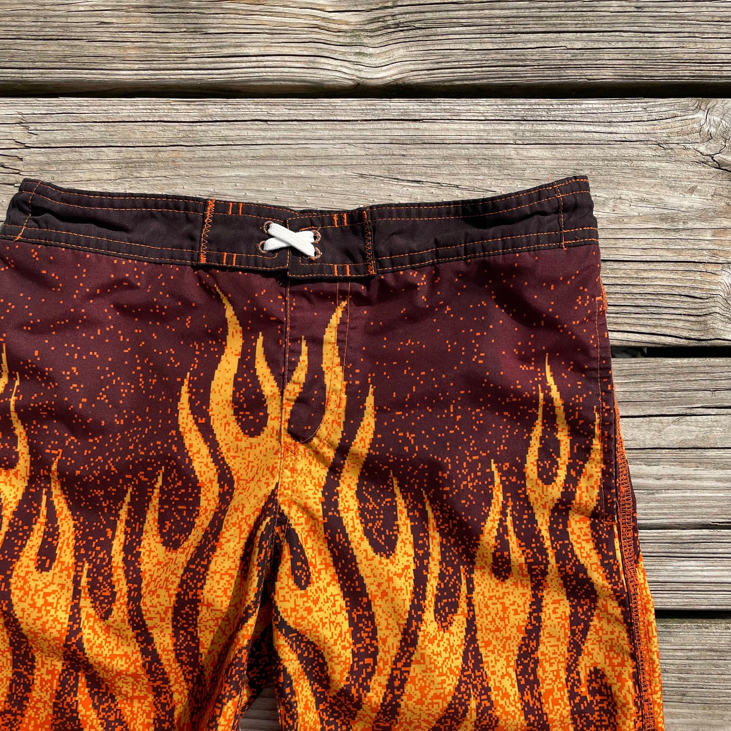 Toddler Y2K Nike Flame Swim Shorts - 4T