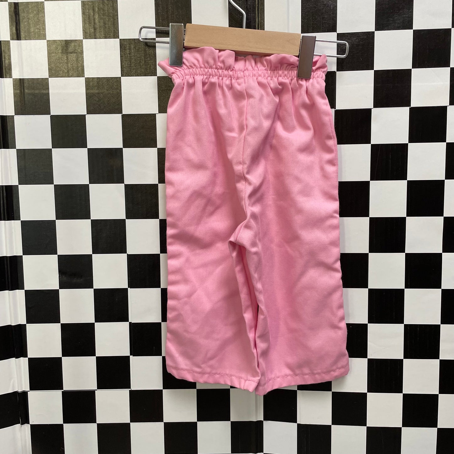 Vintage 1980's Pastel Pink Pull on Pants - 12 Months