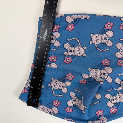 Vintage 1970's AOP Mouse Floral Bellbottom Pants - 2/3T