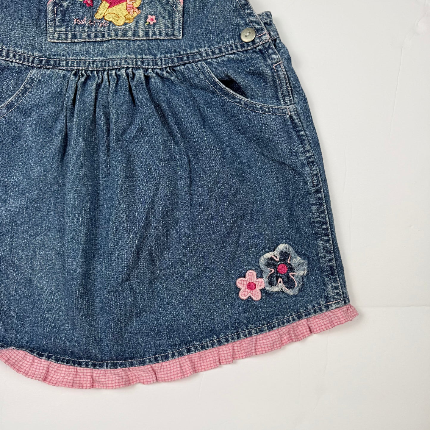 Vintage Y2K Winnie the Pooh Denim Dress - 3T