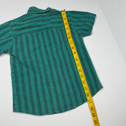 Vintage Electric Kids Striped Button Down Shirt - 4/5T